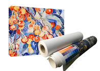 Aqueous Inkjet Polyester Canvas Rolls Matte Untuk Printer Format Besar Epson Canon Canon