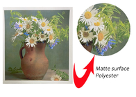 Digital Inkjet Matte Polyester Canvas roll Format Lebar 260gsm Untuk Tinta Berair