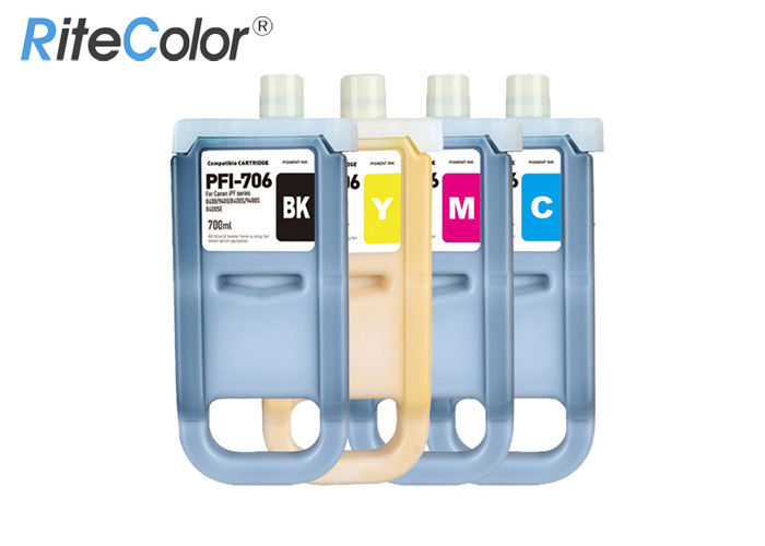 canon ipf printer tinta format besar 700 kompatibel isi ulang pfi 706 inkjet ink cartridge