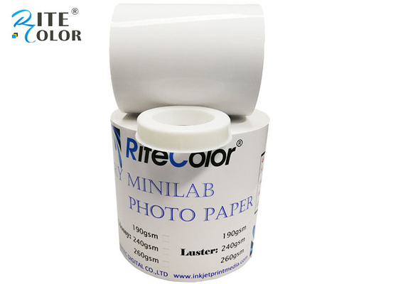 Dry Lab Minilab RC Kertas Foto Glossy Tahan Air 260gsm 6 Inci X 65 M