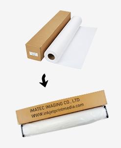 Ekosolvent dan Lateks Pencetakan Inkjet Polycotton Canvas Ringan Tekstur Permukaan Glossy 380gsm 3