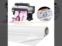Pigment Dye Inkjet Label Material Waterproof 80mic PET Rainbow Self-adhesive Label