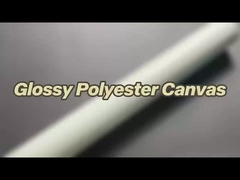 Glossy Polyester Canvas Roll Untuk Cetakan Inkjet Format Besar