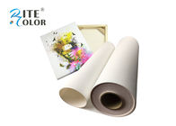 Merenggang Inkjet Cotton Art Canvas Rolls Waterproof 360gsm Untuk Pigmen Dye Ink