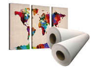 Wide Format Inkjet Printable Matte Cotton Canvas Roll Untuk Tinta Pewarna
