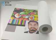 Matt Pigment Artist Inkjet Poly Cotton Canvas Paper 44 Inch 30m Untuk Mencetak