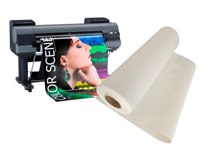 24 Inches Inkjet Printing 100% Cotton Canvas Tahan Air Untuk Printer Format Lebar