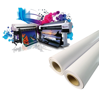 Inkjet Digital 420gsm Matte Waterproof Polycotton Canvas Roll Untuk Pencetakan Epson