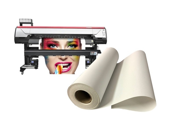 Aqueous Inkjet Printed Cotton Canvas 360gsm Matte Art Exhibitions Roll Membentang