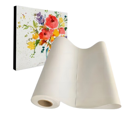Inkjet Pure Cotton Canvas / Art Cotton Canvas Matte Tekstur Inkjet