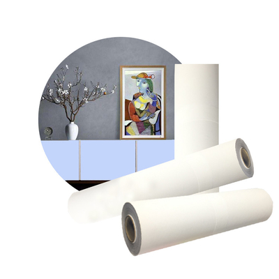 Matte Blank Poly Cotton Canvas Roll Untuk Cetakan Format Besar