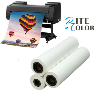 Kertas Foto Format Besar Satin Microporous Resin Coated Inkjet Roll 260g