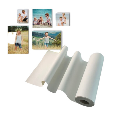 Kain katun murni Roll Inkjet Canvas Untuk Cetak Format Besar Berat 360gsm