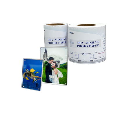 Waterproof 260g RC Luster Dry Minilab Foto Kertas Untuk Fujifilm Printer