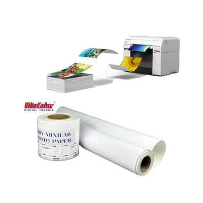 Premium Waterproof RC Dry Minilab Printed Luster Photo Paper Roll Untuk Fujifilm DX100