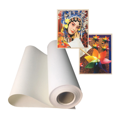 Aqueous Large Format Polyester Canvas Rolls Matte Finish Pencetakan Inkjet