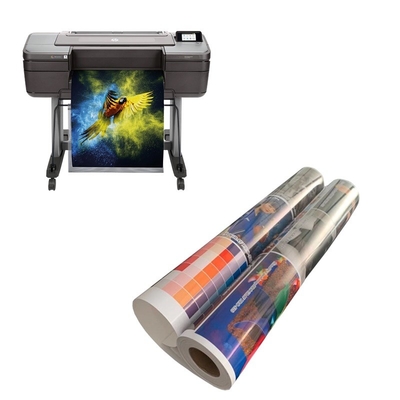 Kertas foto berlapis resin berkilau untuk pencetakan inkjet format besar