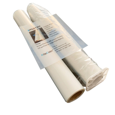 Screen Printing Inkjet Film Transparent Inkjet PET Film Roll untuk Pigmen dan Tinta Pewarna