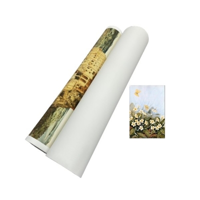 Waterproof 260g Matte Art Polyester Inkjet Canvas Roll Untuk Pencetakan