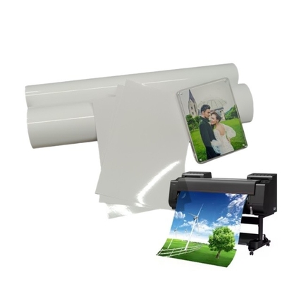 RC Glossy Photo Paper Rolls Pigment Printing Inkjet Photo Paper Rolls (Rulinan kertas foto berkilau yang dicetak dengan tinta)
