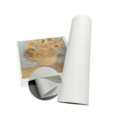 Harga Pabrik Inkjet Polyester Canvas Roll 280gsm Matte Canvas Untuk Pencetakan Inkjet