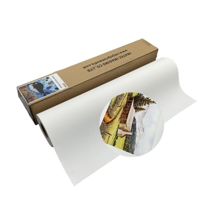 Rulo Kanvas Inkjet Polycotton Waterproof Matte 360gsm yang dapat dicetak untuk tinta pigmen / pewarna