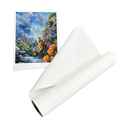 Pencetakan Inkjet Format Besar Polyester Canvas Roll Untuk Printer Inkjet