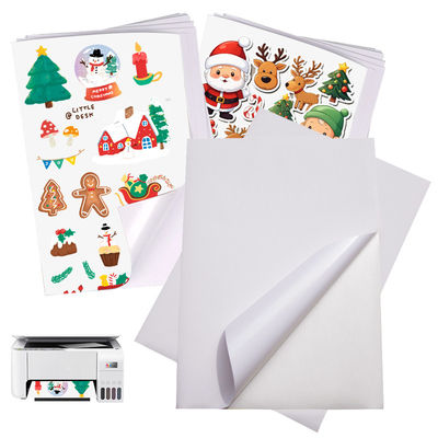 Self Adhesive Sticker 90gsm Glossy Paper Label Material Untuk Pencetakan Inkjet