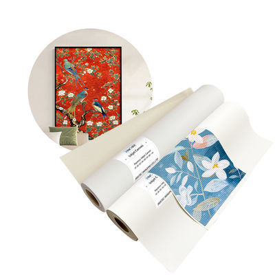 Pencetakan Inkjet Polyester Glossy Art Canvas Rolls Waterproof Eco Solvent 260gsm