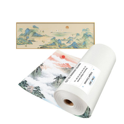 260gm Polyester Canvas Rolls Matte Latex Ink Waterproof untuk Pencetakan