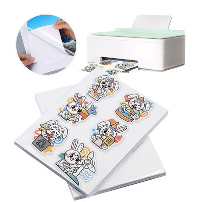 Pencetakan Label Pribadi Kustom Stiker Matte Kertas Ukuran A3 A4 A5 108gsm