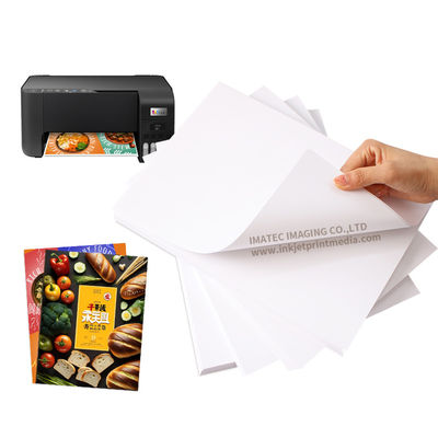 Pigmen Inkjet 135GSM Kertas Stiker Perekat Self-Glossy