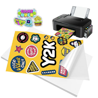 High Glossy Sticker 115gsm Self-Adhesive Paper Untuk Pencetakan Tinta Warna Saja
