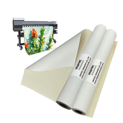 420gsm Format lebar Matte Inkjet Cotton Canvas Anti-Cracking Mudah-Membentang
