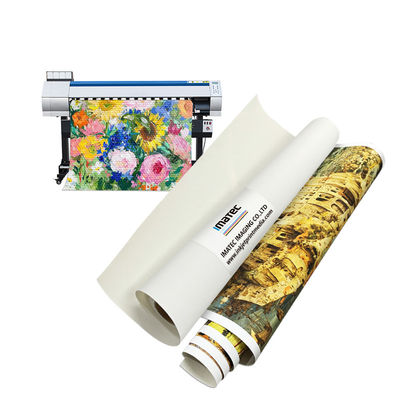 Anti-Cracking dan Mudah Peregangan 420gsm Wide Format Matte Inkjet Cotton Canvas untuk Seni Rupa dan Fotografi