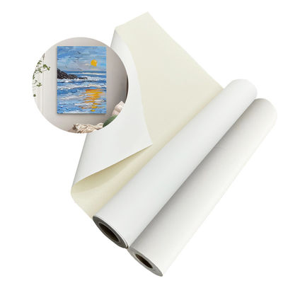 High Durability Matte Inkjet 360gsm Pure Cotton Canvas Untuk Dekorasi Dinding