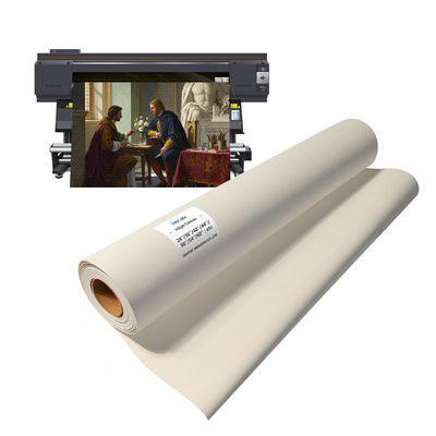 Waterproof OBA Gratis 360gsm Art Poly Cotton Canvas Roll Untuk Printer EPSON