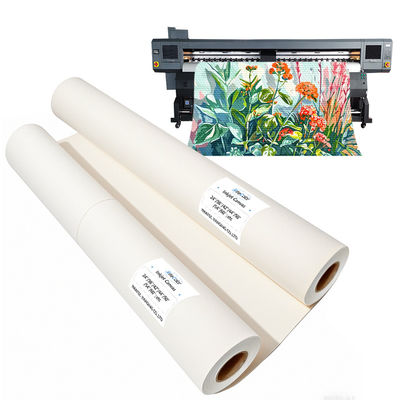 280gm Glossy Polyester Canvas Rolls Untuk Pigment Dye Ink Printers