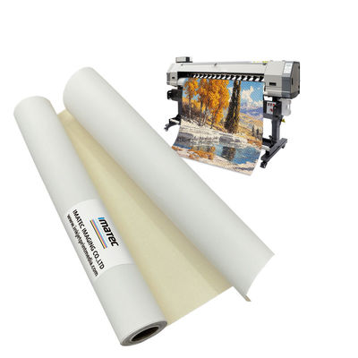 1.62/1.83/2.0/2.5/3.2m 380gsm Ketahanan Tinggi Seni Mat Inkjet Poly Cotton Canvas untuk Eco Solvent Latex UV Printing