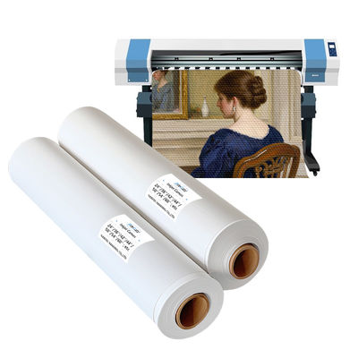 Water Based Inkjet Matte Polyester Canvas Rolls Untuk Printer HP DesignJet