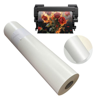 Premium Glossy Polycotton Canvas Roll untuk Instant Dry Water-Based Inkjet Printing