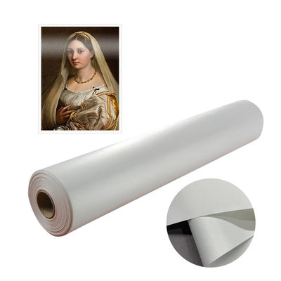 Gloss tinggi 320gsm Polyester Canvas Rolls untuk Fine Art Printing di Galeri dan Museum