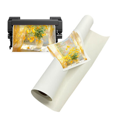 420gsm Matte Polycotton Inkjet Canvas Waterproof untuk Galeri Profesional Wrap