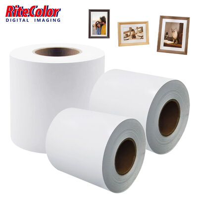 Gulungan Kertas Foto Inkjet Kilau RC Minilab Kering Premium untuk Pencetakan Digital Profesional
