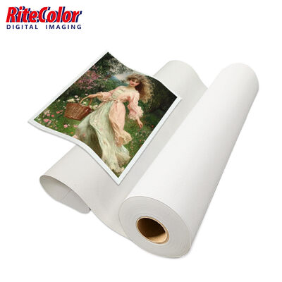 Gulungan Kanvas PolyCotton Matte 380gsm untuk Pencetakan UV dengan Permukaan Matte dan Kompatibilitas Inkjet Format Lebar