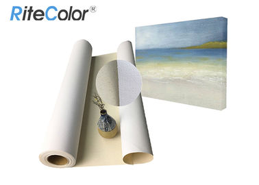 Kanvas Cetak Inkjet Berbasis Air / 100% Katun Kanvas Seni Rolls Matte Permukaan