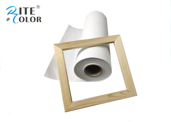 Pigment Matte Polyester Cotton Canvas Kertas Foto Tahan Air Untuk Printer Inkjet