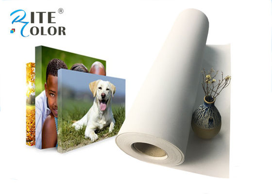Outdoor Poster Printing Matte Polyester Inkjet Canvas Kosong Putih 280gsm