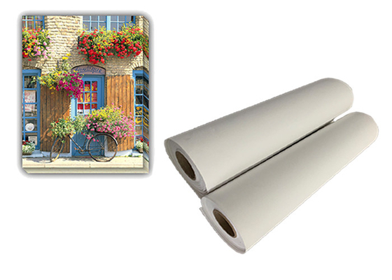 360gsm Poly Cotton Canvas Roll Untuk Inkjet Aqueous Pigment Dye Ink Printing