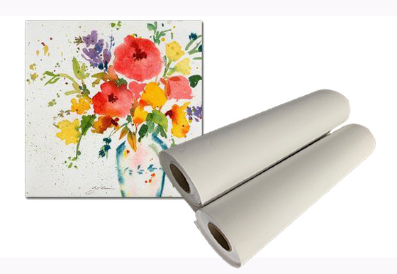 Artist Inkjet Printable Poly Cotton Canvas Roll Untuk Printer Format Besar